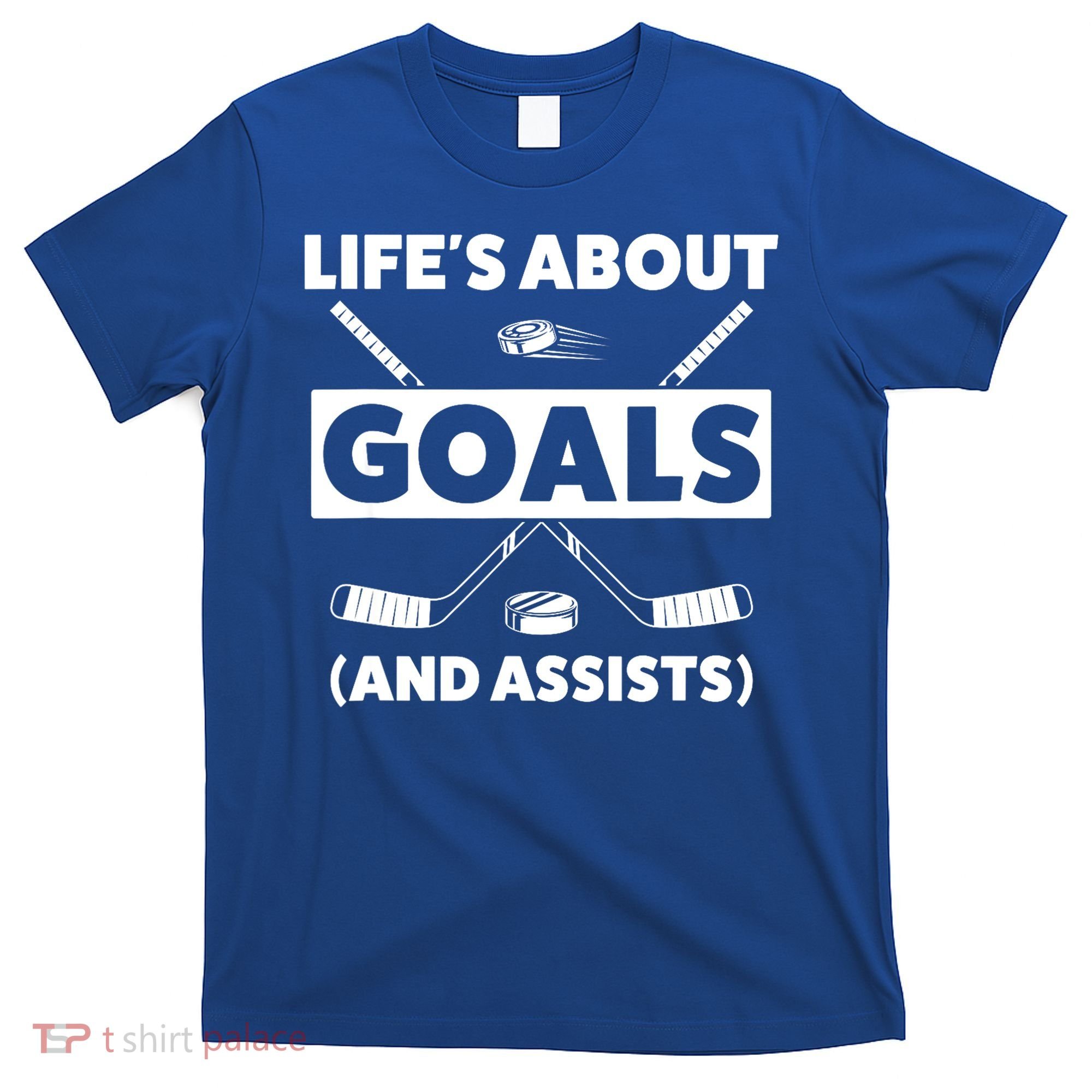 Funny Ice Hockey For Boy Lifes About Goals Gift T-Shirt