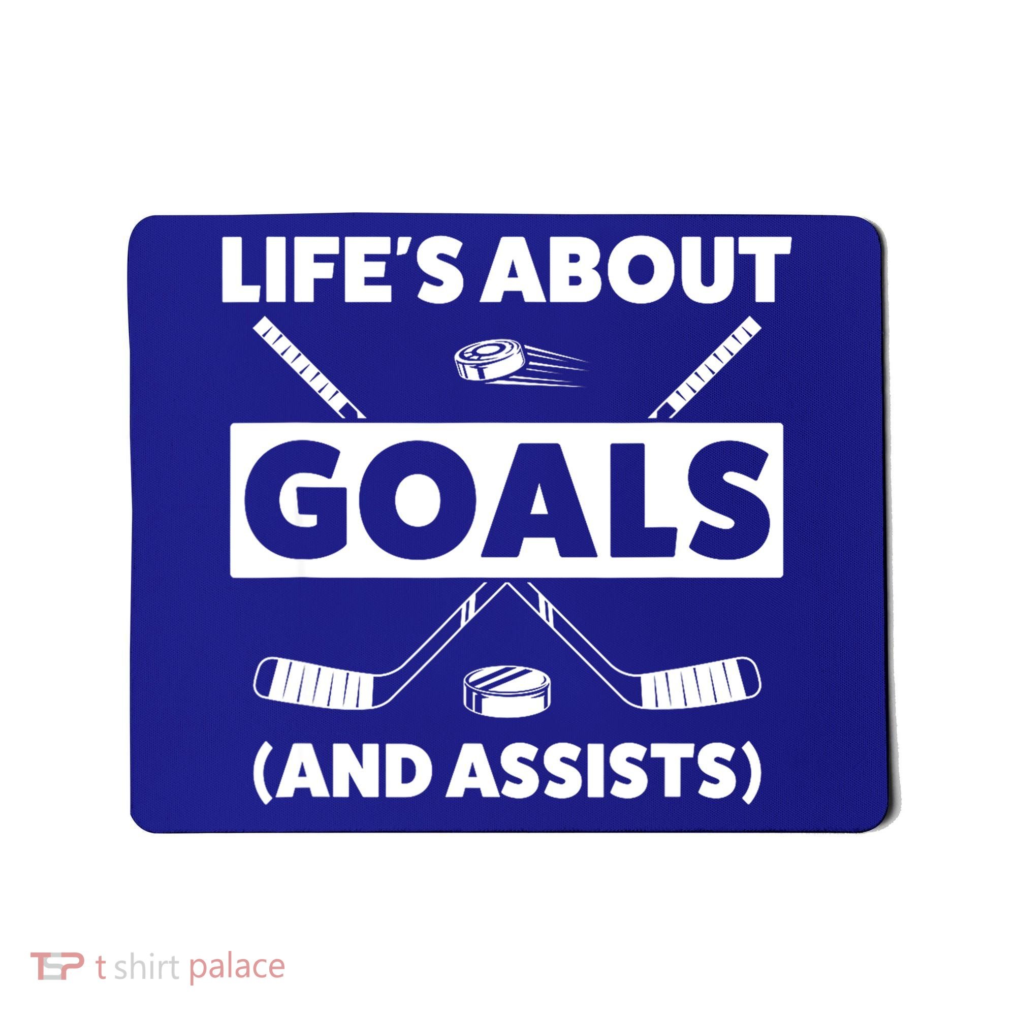 Funny Ice Hockey For Boy Lifes About Goals Gift Mousepad