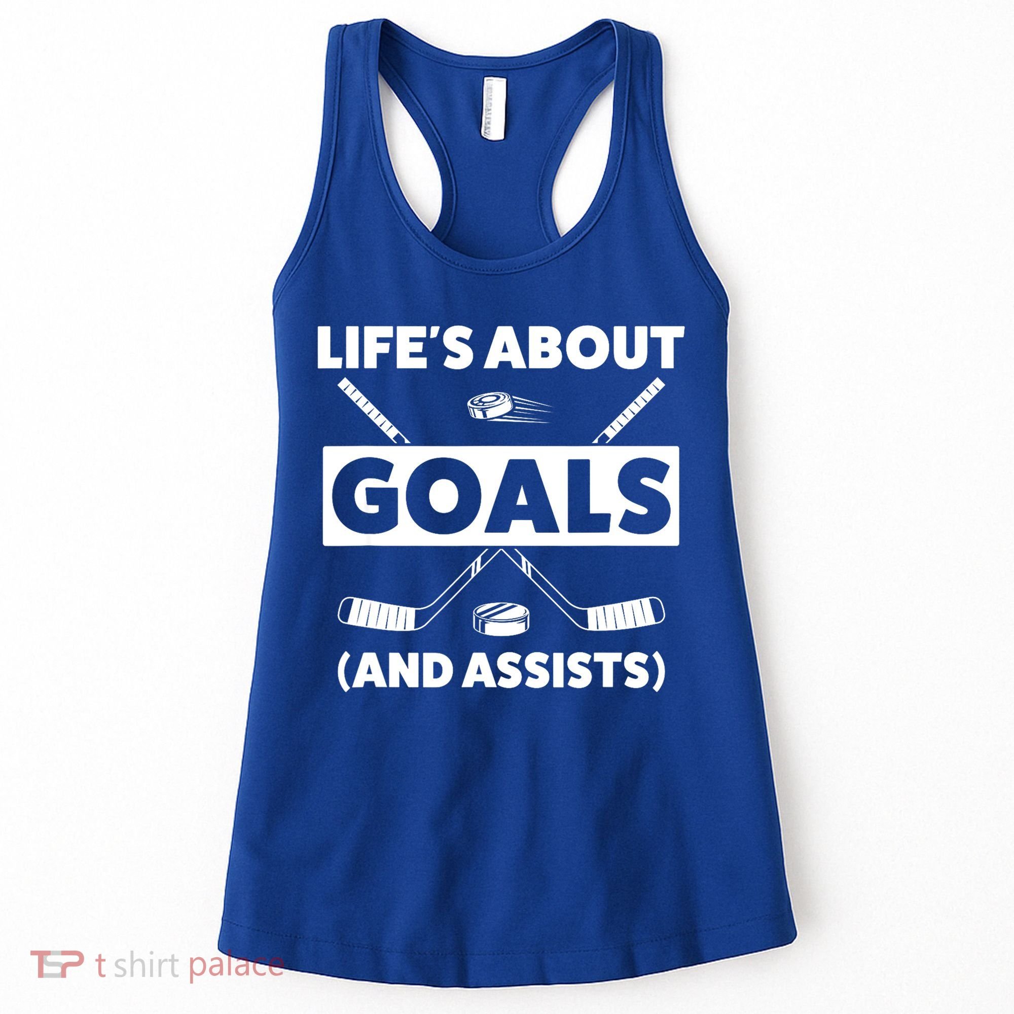 Funny Ice Hockey For Boy Lifes About Goals Gift Women's Tank Top