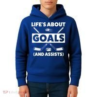 Funny Ice Hockey For Boy Lifes About Goals Gift Kids Hoodie thumb 4