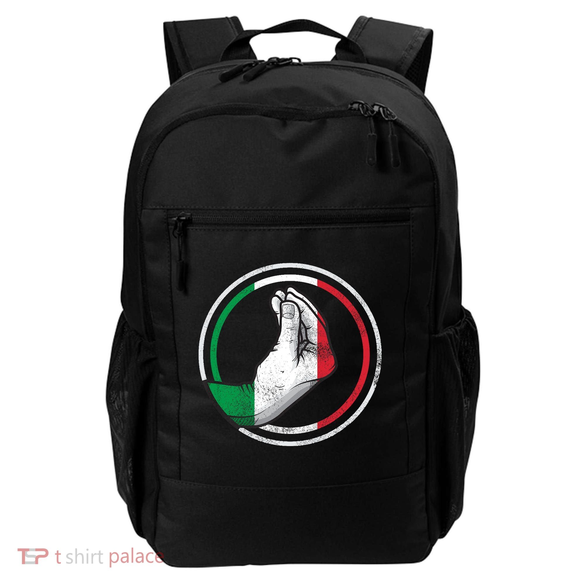 Funny Italy Hand Gesture Italian Flag Backpack