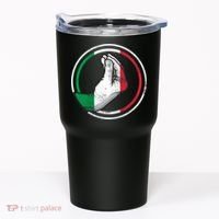 Funny Italy Hand Gesture Italian Flag Tumbler thumb 0