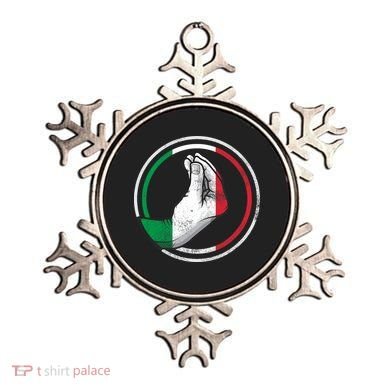 Funny Italy Hand Gesture Italian Flag Ornament
