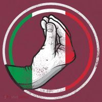 Funny Italy Hand Gesture Italian Flag 16oz Travel Tumbler thumb 2