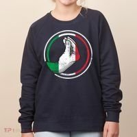 Funny Italy Hand Gesture Italian Flag Women's Sweatshirt thumb 0
