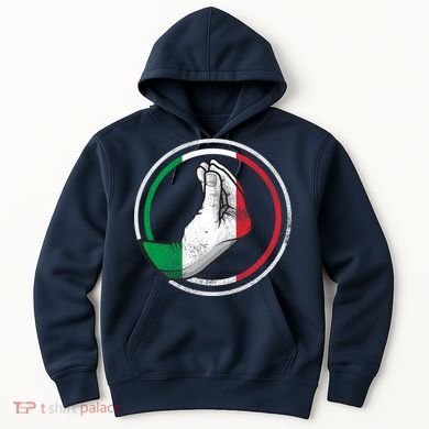 Funny Italy Hand Gesture Italian Flag Hoodie