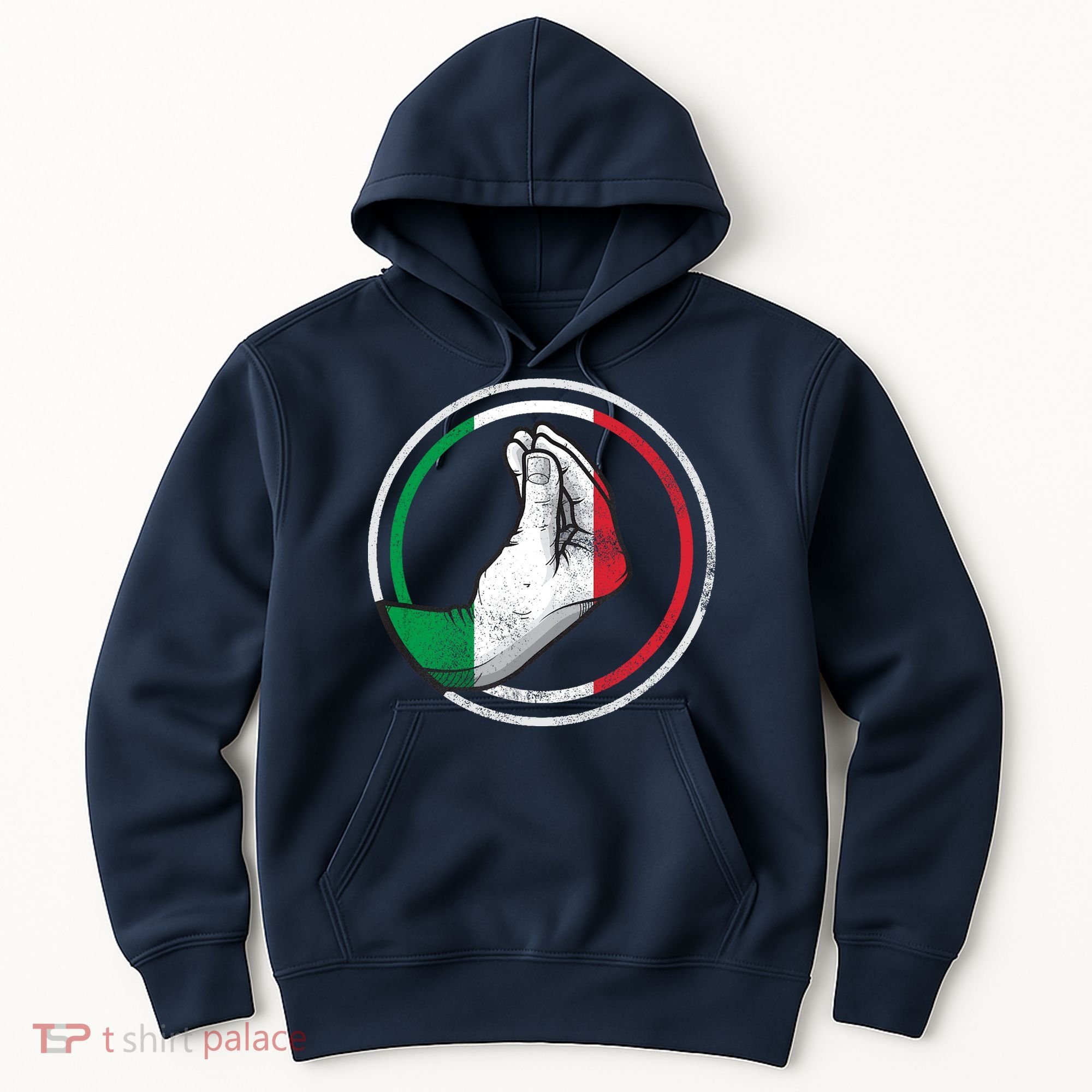 Funny Italy Hand Gesture Italian Flag Hoodie