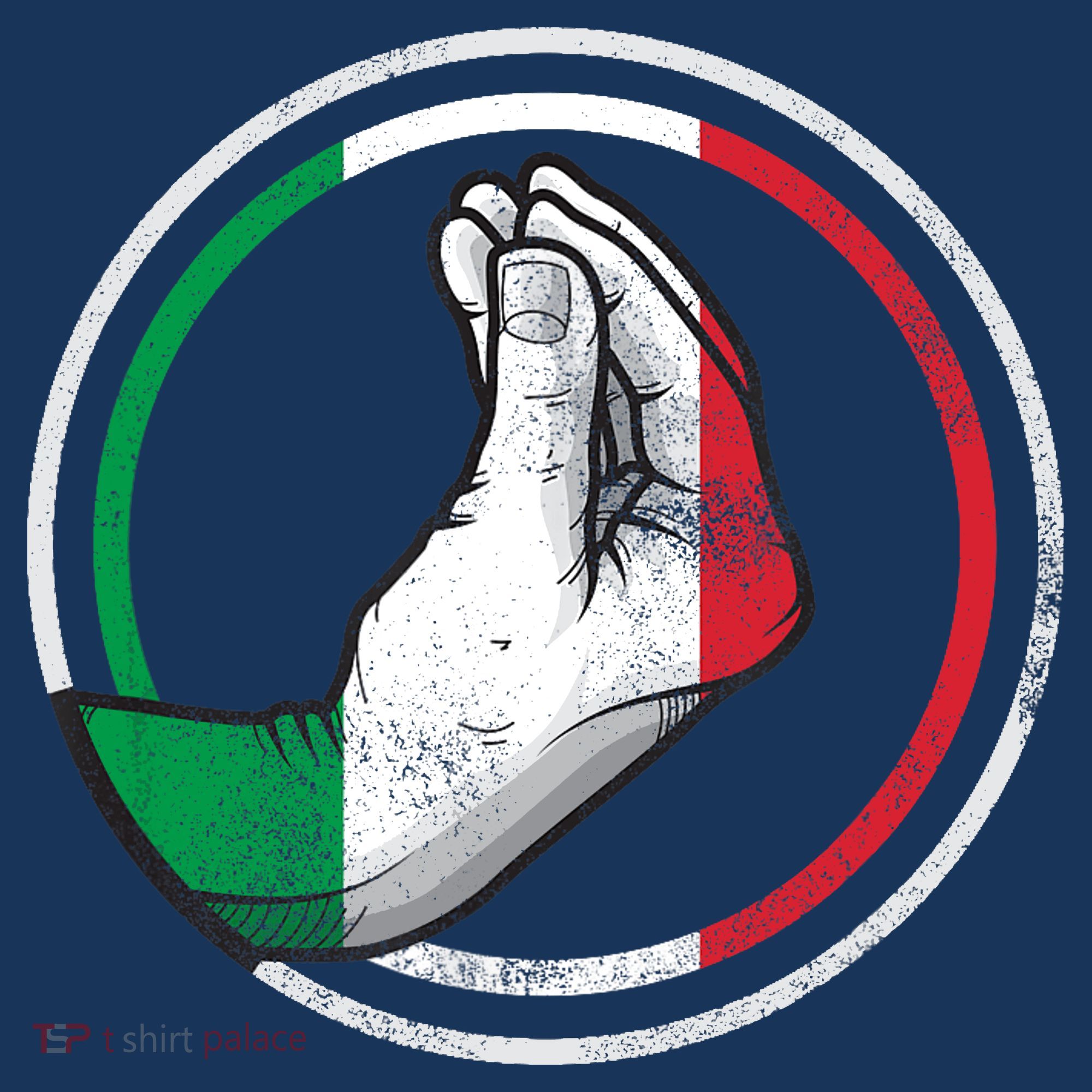 Funny Italy Hand Gesture Italian Flag Women's Hoodie