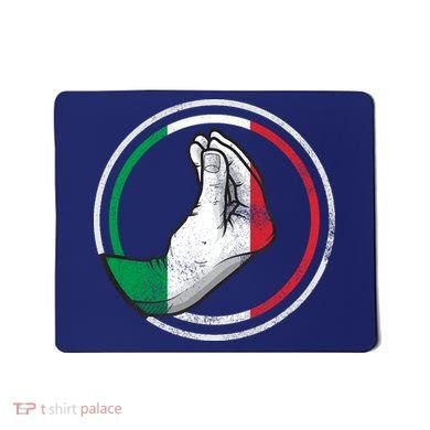 Funny Italy Hand Gesture Italian Flag Mousepad