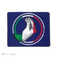 Funny Italy Hand Gesture Italian Flag Mousepad thumb 0