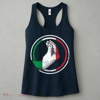 Funny Italy Hand Gesture Italian Flag Women's Tank Top thumb 3