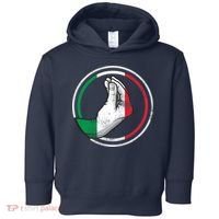 Funny Italy Hand Gesture Italian Flag Toddler Hoodie thumb 0