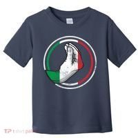 Funny Italy Hand Gesture Italian Flag Toddler T-Shirt thumb 0