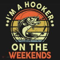 Fishing I'm Hooker On Weekend Fish Pole Pajama Set thumb 2