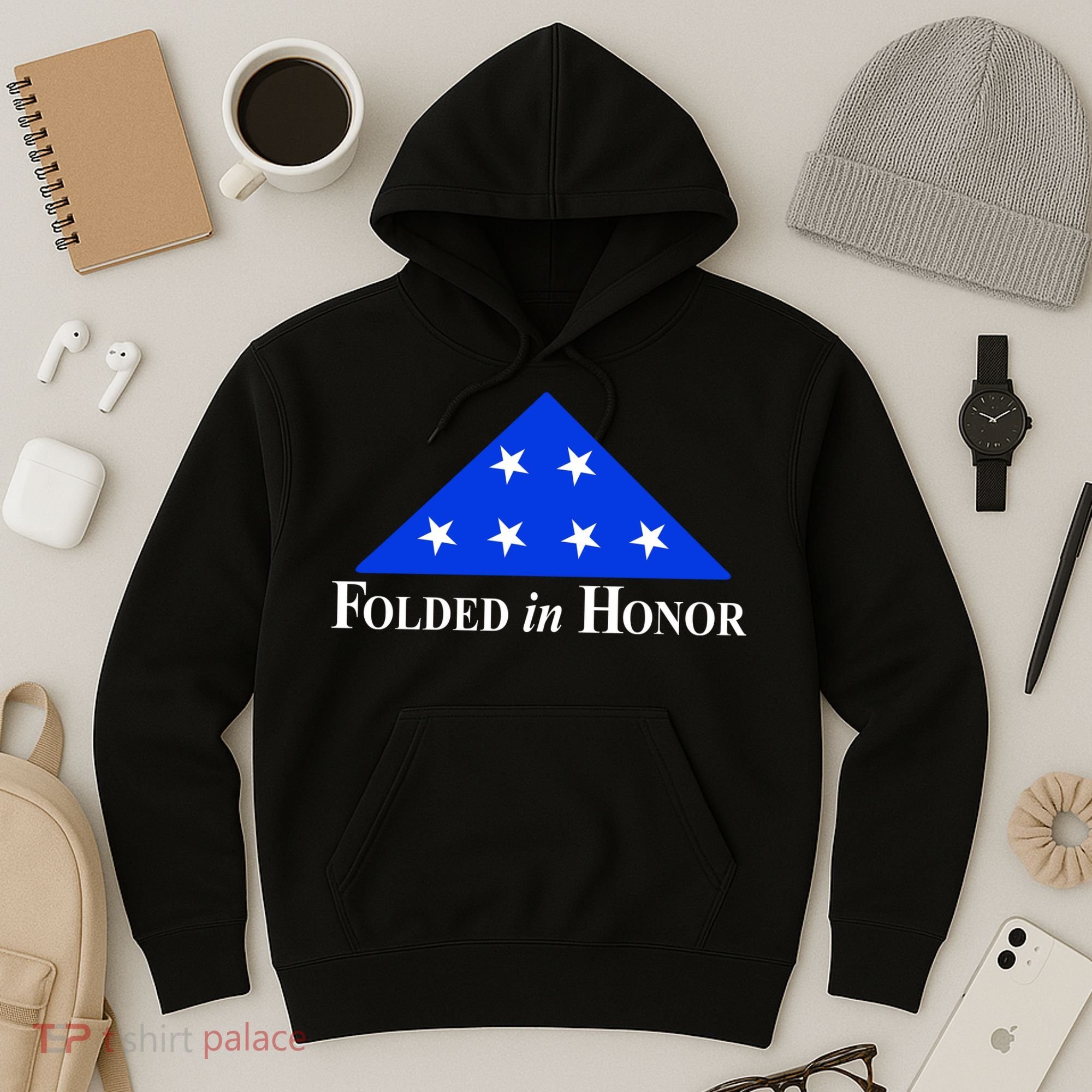 Folded In Honor Hoodie