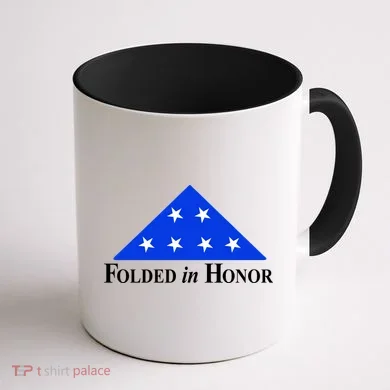 Folded In Honor Coffee Mug back