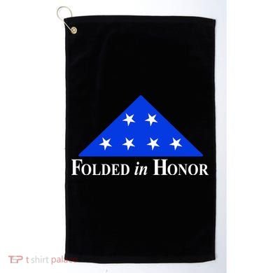 Folded In Honor Golf Towel