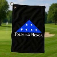 Folded In Honor Golf Towel thumb 1