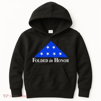 Folded In Honor Kids Hoodie