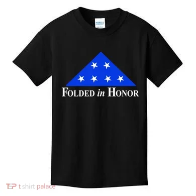 Folded In Honor Kids T-Shirt
