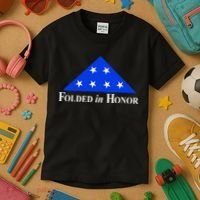 Folded In Honor Kids T-Shirt thumb 3
