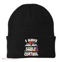 Funny I Have No Shelf Control Reading Fan Book Lover Beanie thumb 0