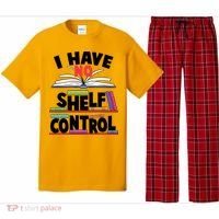 Funny I Have No Shelf Control Reading Fan Book Lover Pajama Set thumb 0