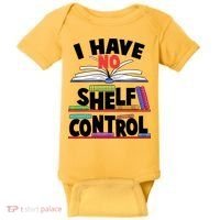 Funny I Have No Shelf Control Reading Fan Book Lover Baby Bodysuit thumb 0