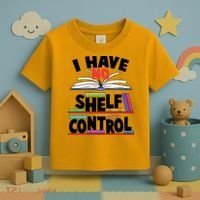 Funny I Have No Shelf Control Reading Fan Book Lover Toddler T-Shirt thumb 3