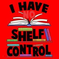 Funny I Have No Shelf Control Reading Fan Book Lover Santa Hat thumb 1