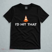 Funny I'd Hit That Traffic Cone Pun T-Shirt thumb 5