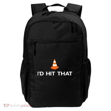 Funny I'd Hit That Traffic Cone Pun Backpack