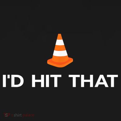 Funny I'd Hit That Traffic Cone Pun Tie-Dye T-Shirt