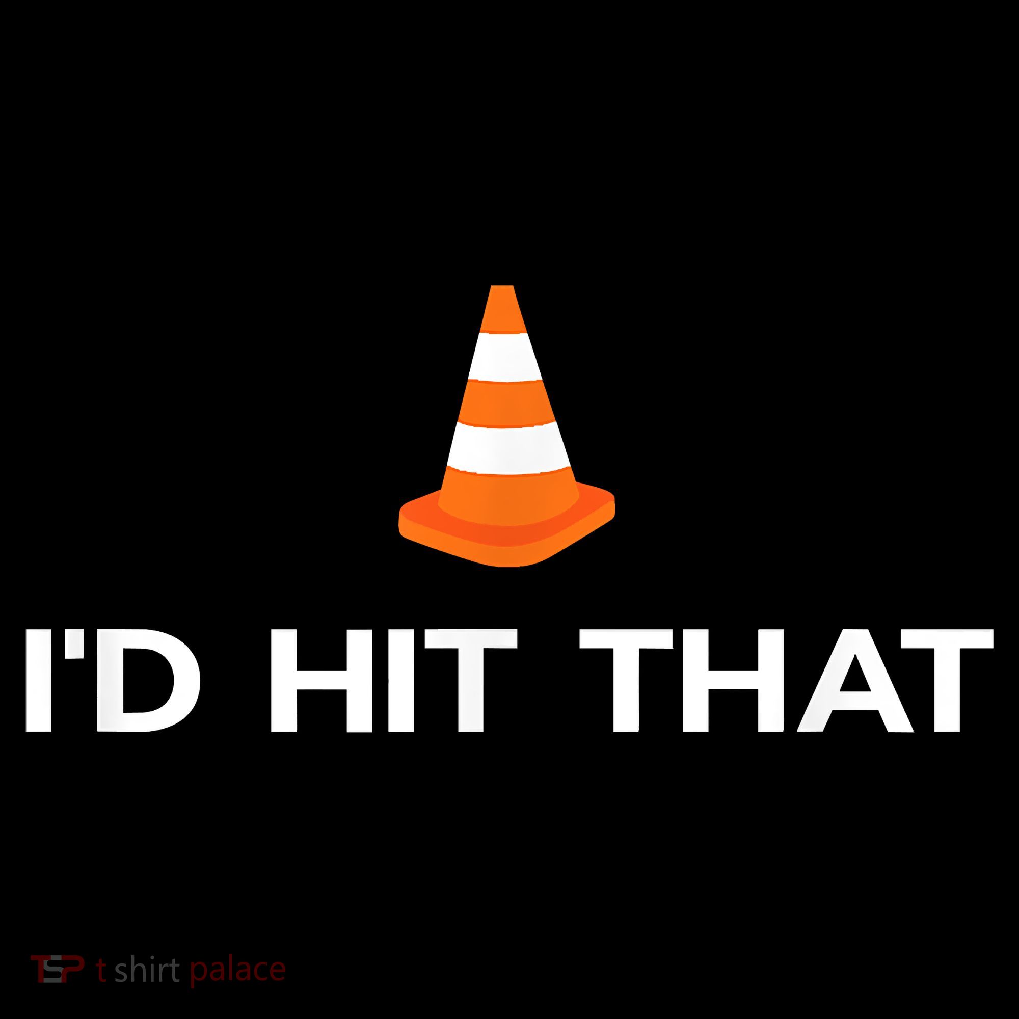 Funny I'd Hit That Traffic Cone Pun Visor