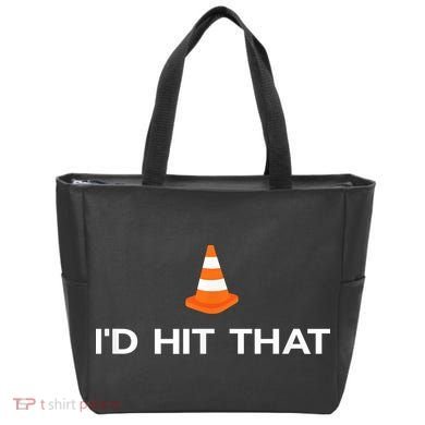 Funny I'd Hit That Traffic Cone Pun Tote Bag