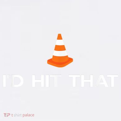 Funny I'd Hit That Traffic Cone Pun Garment-Dyed Sweatshirt