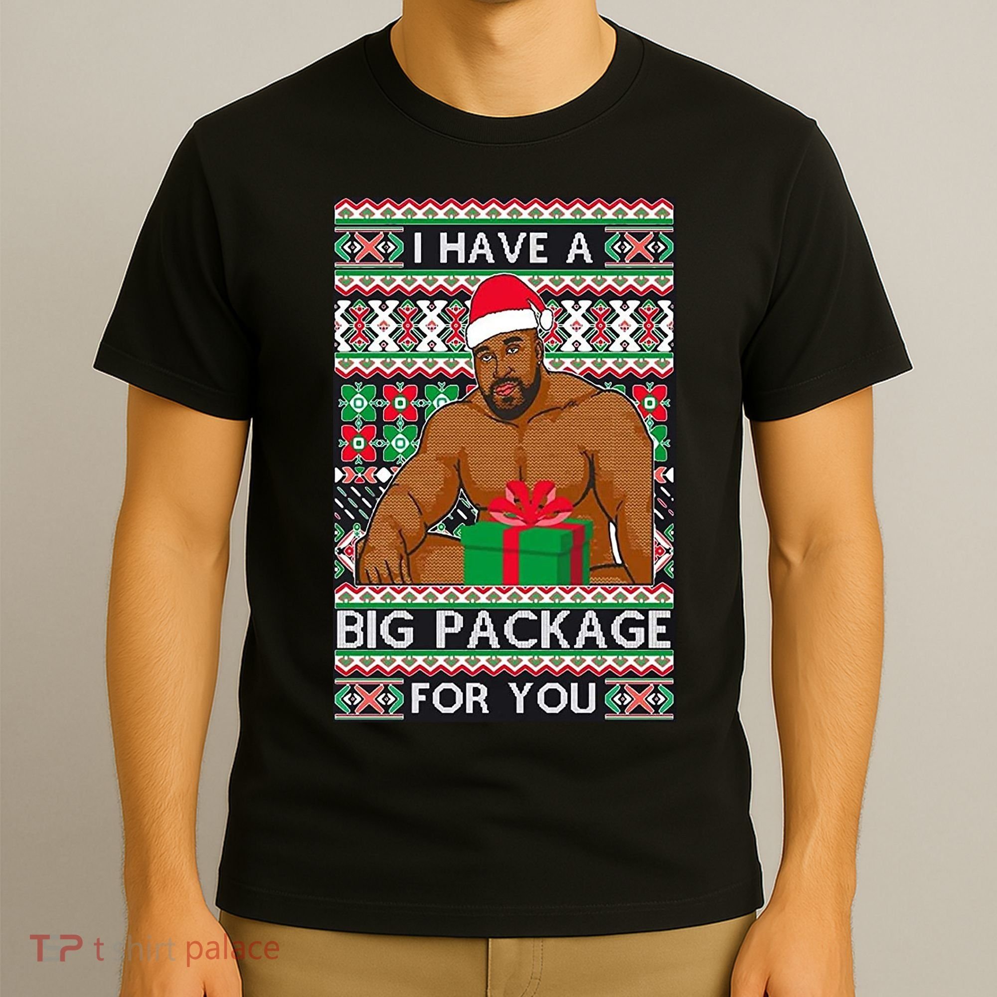Funny I Have A Big Package For You Ugly Christmas Sweater T-Shirt
