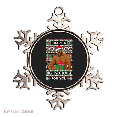 Funny I Have A Big Package For You Ugly Christmas Sweater Ornament