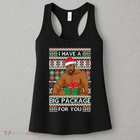 Funny I Have A Big Package For You Ugly Christmas Sweater Women's Tank Top thumb 3