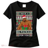 Funny I Have A Big Package For You Ugly Christmas Sweater Women's T-Shirt thumb 0