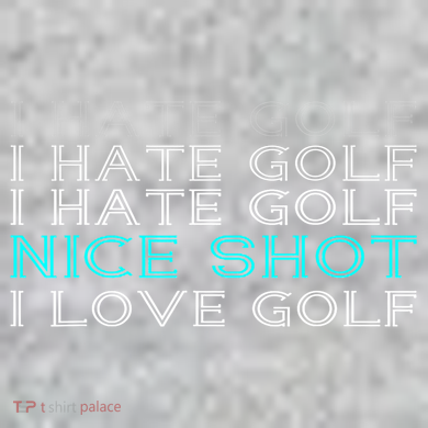Funny I Hate Golf Nice Shot I Love Golf Gift The Baniff Cuffed Pom Beanie
