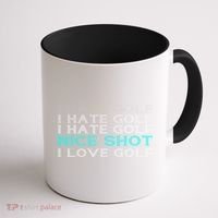 Funny I Hate Golf Nice Shot I Love Golf Gift Coffee Mug thumb 1