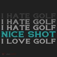 Funny I Hate Golf Nice Shot I Love Golf Gift Zone Performance Long-Sleeve T-Shirt thumb 2