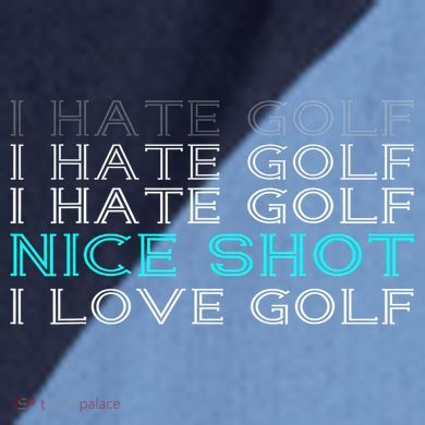 Funny I Hate Golf Nice Shot I Love Golf Gift Raglan Baseball Sleeve Shirt