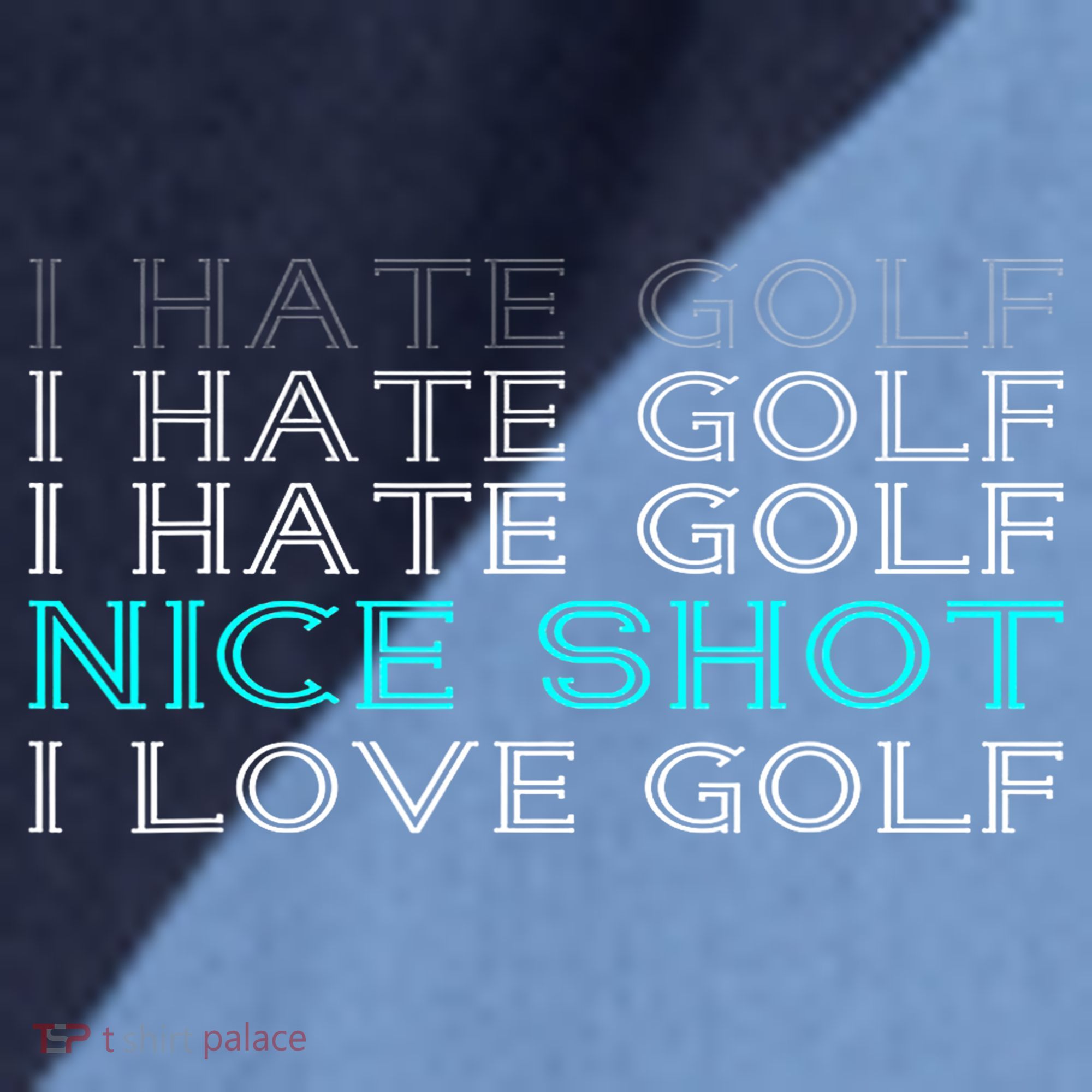 Funny I Hate Golf Nice Shot I Love Golf Gift Raglan Baseball Sleeve Shirt