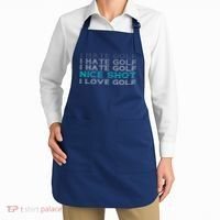 Funny I Hate Golf Nice Shot I Love Golf Gift Apron thumb 2