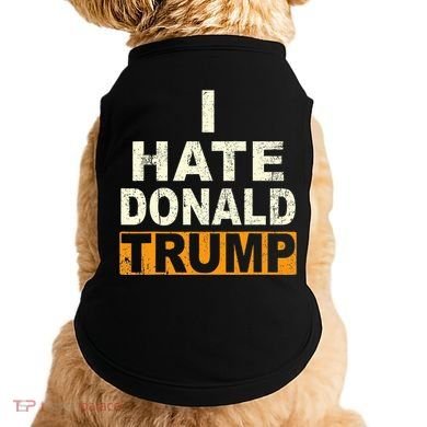 Funny I Hate Donald Trump Doggie Tank
