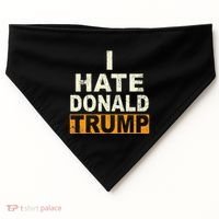 Funny I Hate Donald Trump USA-Made Doggie Bandana thumb 0