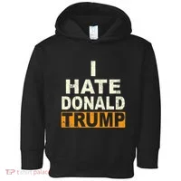 Funny I Hate Donald Trump Toddler Hoodie thumb 0