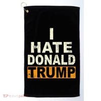 Funny I Hate Donald Trump Golf Towel thumb 0